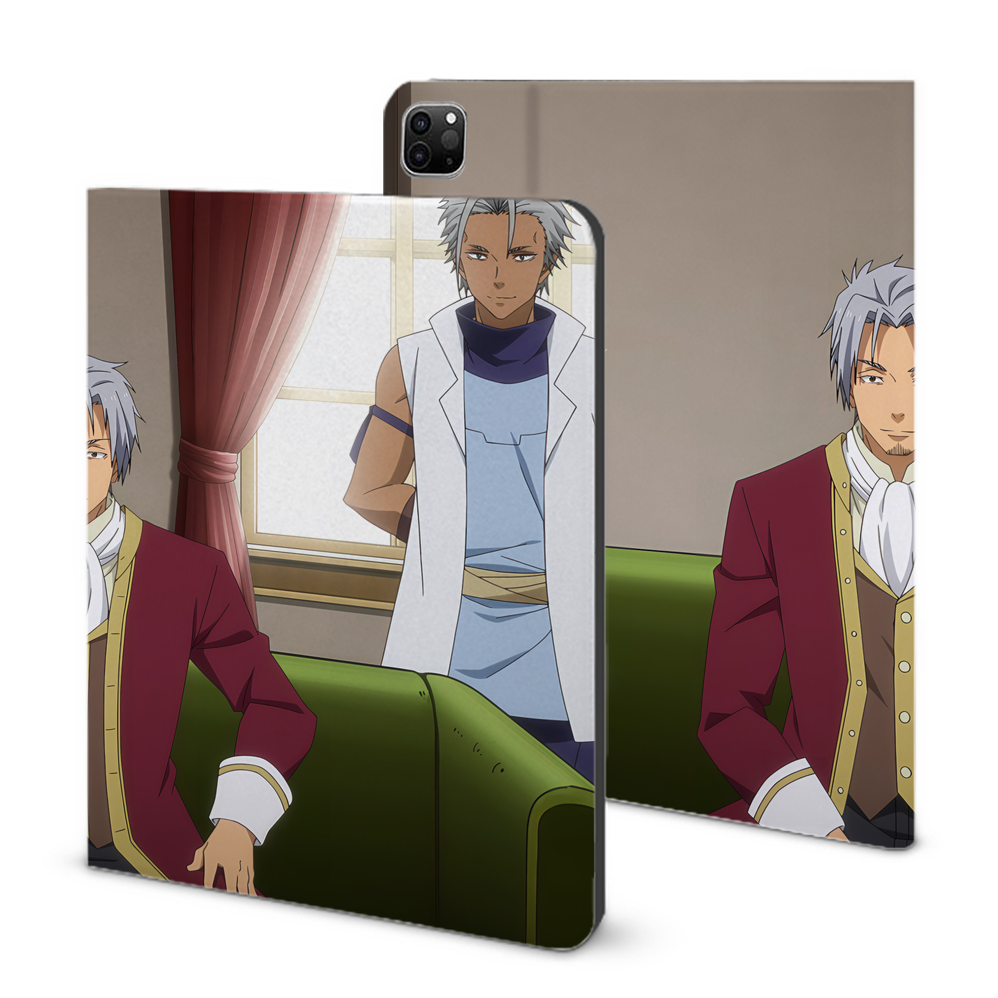 （画像用） 転スラ Regarding Reincarnated to Slime IPad ケース ブック型 PUレザー TPU 耐衝撃 軽量 薄型 ペン収納なし 全面保護 IPad 各モデル対応
